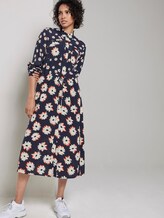 Kleid mit Blumen-Print - Frauen - navy floral design Kleid mit Blumen-Print - Frauen - navy floral design - 5 - Mine to five