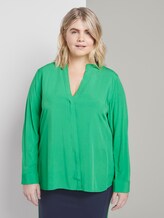 Patterned wrap-around blouse - Women - gras green Patterned wrap-around blouse - Women - gras green - 1 - My True Me