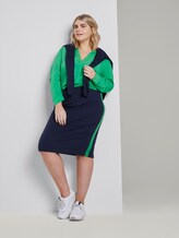 Patterned wrap-around blouse - Women - gras green Patterned wrap-around blouse - Women - gras green - 3 - My True Me