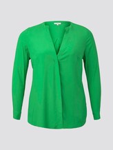 Patterned wrap-around blouse - Women - gras green Patterned wrap-around blouse - Women - gras green - 7 - My True Me