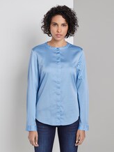 Satin-Bluse - Frauen - Soft Charming Blue Satin-Bluse - Frauen - Soft Charming Blue - 1 - Mine to five