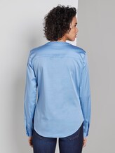 Satin-Bluse - Frauen - Soft Charming Blue Satin-Bluse - Frauen - Soft Charming Blue - 2 - Mine to five
