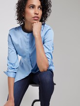 Satin-Bluse - Frauen - Soft Charming Blue Satin-Bluse - Frauen - Soft Charming Blue - 5 - Mine to five