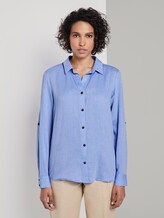 Bluse mit Kontrast-Tape - Frauen - sicilian blue Bluse mit Kontrast-Tape - Frauen - sicilian blue - 1 - Mine to five