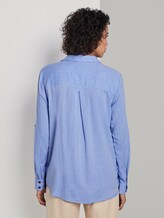 Bluse mit Kontrast-Tape - Frauen - sicilian blue Bluse mit Kontrast-Tape - Frauen - sicilian blue - 2 - Mine to five