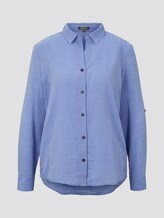 Bluse mit Kontrast-Tape - Frauen - sicilian blue Bluse mit Kontrast-Tape - Frauen - sicilian blue - 7 - Mine to five