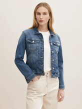 Denim jasje - Vrouwen - Used Dark Stone Blue Denim Denim jasje - Vrouwen - Used Dark Stone Blue Denim - 1 - TOM TAILOR