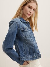 Denim jasje - Vrouwen - Used Dark Stone Blue Denim Denim jasje - Vrouwen - Used Dark Stone Blue Denim - 5 - TOM TAILOR