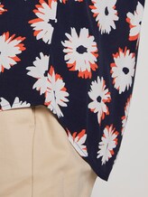 Long-sleeved blouse with a floral print - Women - navy floral design Long-sleeved blouse with a floral print - Women - navy floral design - 10 - Mine to five