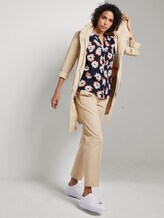 Long-sleeved blouse with a floral print - Women - navy floral design Long-sleeved blouse with a floral print - Women - navy floral design - 3 - Mine to five