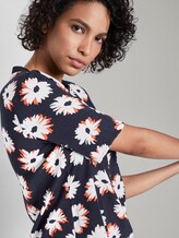 T-Shirt mit Blumenmuster - Frauen - navy floral design T-Shirt mit Blumenmuster - Frauen - navy floral design - 9 - Mine to five
