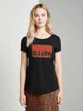 T-Shirt mit Leo-Print - Frauen - Deep Black T-Shirt mit Leo-Print - Frauen - Deep Black - 1 - TOM TAILOR Denim