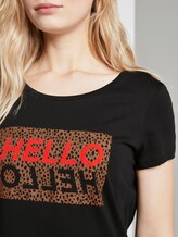 T-Shirt mit Leo-Print - Frauen - Deep Black T-Shirt mit Leo-Print - Frauen - Deep Black - 9 - TOM TAILOR Denim