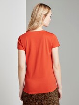 T-Shirt mit Leo-Print - Frauen - signal red T-Shirt mit Leo-Print - Frauen - signal red - 2 - TOM TAILOR Denim