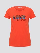 T-Shirt mit Leo-Print - Frauen - signal red T-Shirt mit Leo-Print - Frauen - signal red - 7 - TOM TAILOR Denim