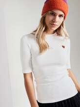 T-Shirt mit Leo-Stickerei - Frauen - Off White T-Shirt mit Leo-Stickerei - Frauen - Off White - 5 - TOM TAILOR Denim