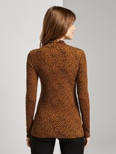 Langarmshirt mit Leo-Print - Frauen - brown leo print Langarmshirt mit Leo-Print - Frauen - brown leo print - 2 - TOM TAILOR Denim