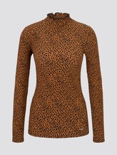 Langarmshirt mit Leo-Print - Frauen - brown leo print Langarmshirt mit Leo-Print - Frauen - brown leo print - 7 - TOM TAILOR Denim