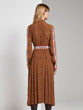Maxikleid mit Leo-Print und Gürtel - Frauen - brown leo print Maxikleid mit Leo-Print und Gürtel - Frauen - brown leo print - 2 - TOM TAILOR Denim