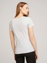 Jersey T-Shirt mit Print - Frauen - Gardenia White Jersey T-Shirt mit Print - Frauen - Gardenia White - 2 - TOM TAILOR Denim