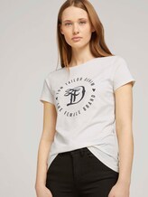 Jersey T-Shirt mit Print - Frauen - Gardenia White Jersey T-Shirt mit Print - Frauen - Gardenia White - 5 - TOM TAILOR Denim