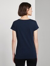 Jersey T-Shirt mit Print - Frauen - Real Navy Blue Jersey T-Shirt mit Print - Frauen - Real Navy Blue - 2 - TOM TAILOR Denim