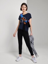 Jersey T-Shirt mit Print - Frauen - Real Navy Blue Jersey T-Shirt mit Print - Frauen - Real Navy Blue - 3 - TOM TAILOR Denim