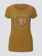 Jersey T-Shirt mit Print - Frauen - Indian Spice Yellow Jersey T-Shirt mit Print - Frauen - Indian Spice Yellow - 7 - TOM TAILOR Denim