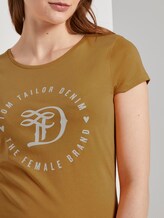 Jersey T-Shirt mit Print - Frauen - Indian Spice Yellow Jersey T-Shirt mit Print - Frauen - Indian Spice Yellow - 9 - TOM TAILOR Denim
