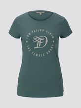 Jersey T-Shirt mit Print - Frauen - Mineral Stone Blue Jersey T-Shirt mit Print - Frauen - Mineral Stone Blue - 7 - TOM TAILOR Denim