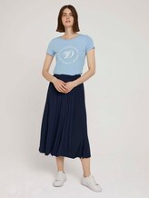 Jersey T-shirt with a print - Women - bel air blue Jersey T-shirt with a print - Women - bel air blue - 3 - TOM TAILOR Denim