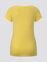 Jersey T-Shirt aus Bio-Baumwolle - Frauen - Golden Summer Yellow Jersey T-Shirt aus Bio-Baumwolle - Frauen - Golden Summer Yellow - 8 - TOM TAILOR Denim