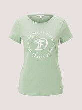 Jersey T-shirt with a print - Women - fresh mint green Jersey T-shirt with a print - Women - fresh mint green - 7 - TOM TAILOR Denim