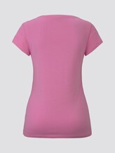 Jersey T-shirt with a print - Women - wild orchid pink Jersey T-shirt with a print - Women - wild orchid pink - 8 - TOM TAILOR Denim