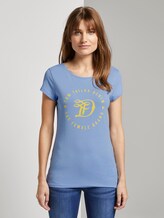 Jersey T-Shirt mit Print - Frauen - fresh light blue Jersey T-Shirt mit Print - Frauen - fresh light blue - 1 - TOM TAILOR Denim