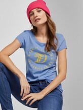 Jersey T-Shirt mit Print - Frauen - fresh light blue Jersey T-Shirt mit Print - Frauen - fresh light blue - 5 - TOM TAILOR Denim