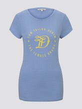 Jersey T-Shirt mit Print - Frauen - fresh light blue Jersey T-Shirt mit Print - Frauen - fresh light blue - 7 - TOM TAILOR Denim