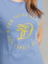 Jersey T-Shirt mit Print - Frauen - fresh light blue Jersey T-Shirt mit Print - Frauen - fresh light blue - 9 - TOM TAILOR Denim