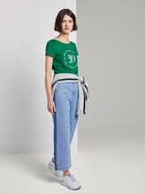 Jersey T-Shirt mit Print - Frauen - fresh bright green Jersey T-Shirt mit Print - Frauen - fresh bright green - 3 - TOM TAILOR Denim