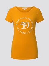 Jersey T-Shirt mit Print - Frauen - orange yellow Jersey T-Shirt mit Print - Frauen - orange yellow - 7 - TOM TAILOR Denim