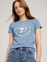 Jersey T-Shirt aus Bio-Baumwolle - Frauen - soft mid blue Jersey T-Shirt aus Bio-Baumwolle - Frauen - soft mid blue - 5 - TOM TAILOR Denim