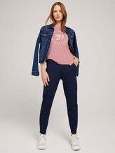 Jersey T-shirt with a print - Women - cozy-rose Jersey T-shirt with a print - Women - cozy-rose - 3 - TOM TAILOR Denim