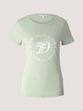 Jersey T-Shirt aus Bio-Baumwolle - Frauen - light dusty green Jersey T-Shirt aus Bio-Baumwolle - Frauen - light dusty green - 7 - TOM TAILOR Denim