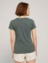 Jersey T-Shirt aus Bio-Baumwolle - Frauen - dusty pine green Jersey T-Shirt aus Bio-Baumwolle - Frauen - dusty pine green - 2 - TOM TAILOR Denim