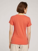 Jersey T-Shirt aus Bio-Baumwolle - Frauen - sundown coral Jersey T-Shirt aus Bio-Baumwolle - Frauen - sundown coral - 2 - TOM TAILOR Denim