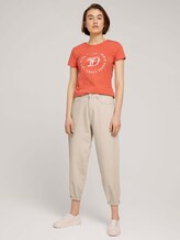 Jersey T-Shirt aus Bio-Baumwolle - Frauen - sundown coral Jersey T-Shirt aus Bio-Baumwolle - Frauen - sundown coral - 3 - TOM TAILOR Denim
