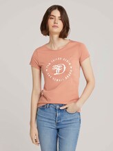 Jersey T-Shirt aus Bio-Baumwolle - Frauen - clay-rose Jersey T-Shirt aus Bio-Baumwolle - Frauen - clay-rose - 1 - TOM TAILOR Denim