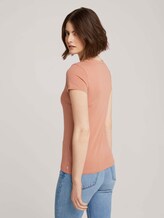 Jersey T-Shirt aus Bio-Baumwolle - Frauen - clay-rose Jersey T-Shirt aus Bio-Baumwolle - Frauen - clay-rose - 2 - TOM TAILOR Denim