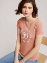 Jersey T-Shirt aus Bio-Baumwolle - Frauen - clay-rose Jersey T-Shirt aus Bio-Baumwolle - Frauen - clay-rose - 5 - TOM TAILOR Denim