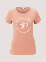 Jersey T-Shirt aus Bio-Baumwolle - Frauen - clay-rose Jersey T-Shirt aus Bio-Baumwolle - Frauen - clay-rose - 7 - TOM TAILOR Denim
